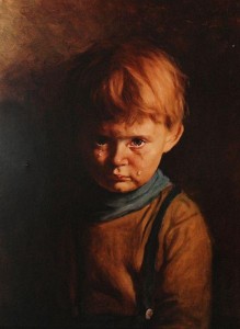 История картины Плачущий мальчик