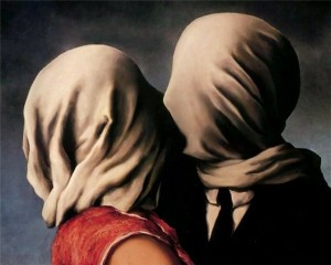 Картина Рене Магритт «Влюбленные»
