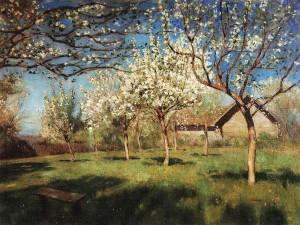 Исаак Левитан. Цветущие яблони