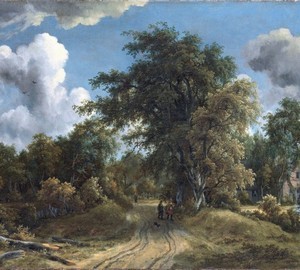Дорога в лесу, Мейндерт Хоббема, 1670