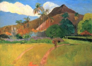 Сочинение по картине «Горы на Таити Поля Гогена»