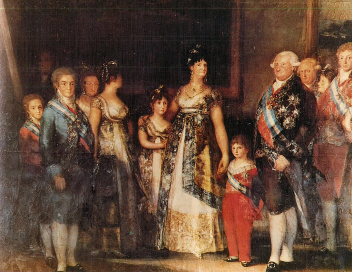 Портрет семьи короля Карлоса IV