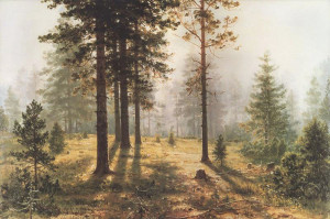 Иван Шишкин. Туман в лесу