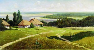 Сочинение по картине В.Е. Маковского «Украинский пейзаж с хатами»