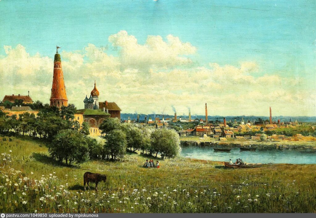 Вид Симонова монастыря близ Москвы. Описание картины Маковской