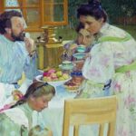Сочинение по картине Б. М. Кустодиева «На террасе»