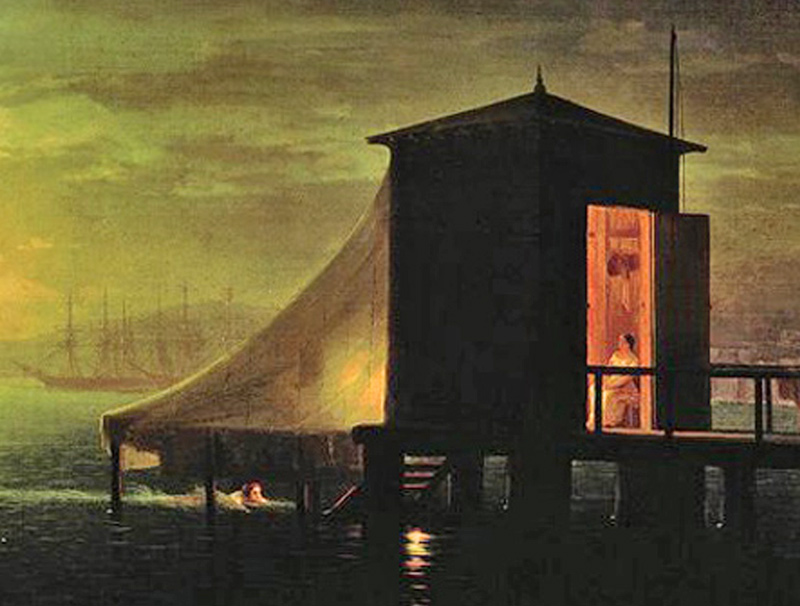 Сочинение по картине И. К. Айвазовского «Лунная ночь. Купальня в Феодосии»