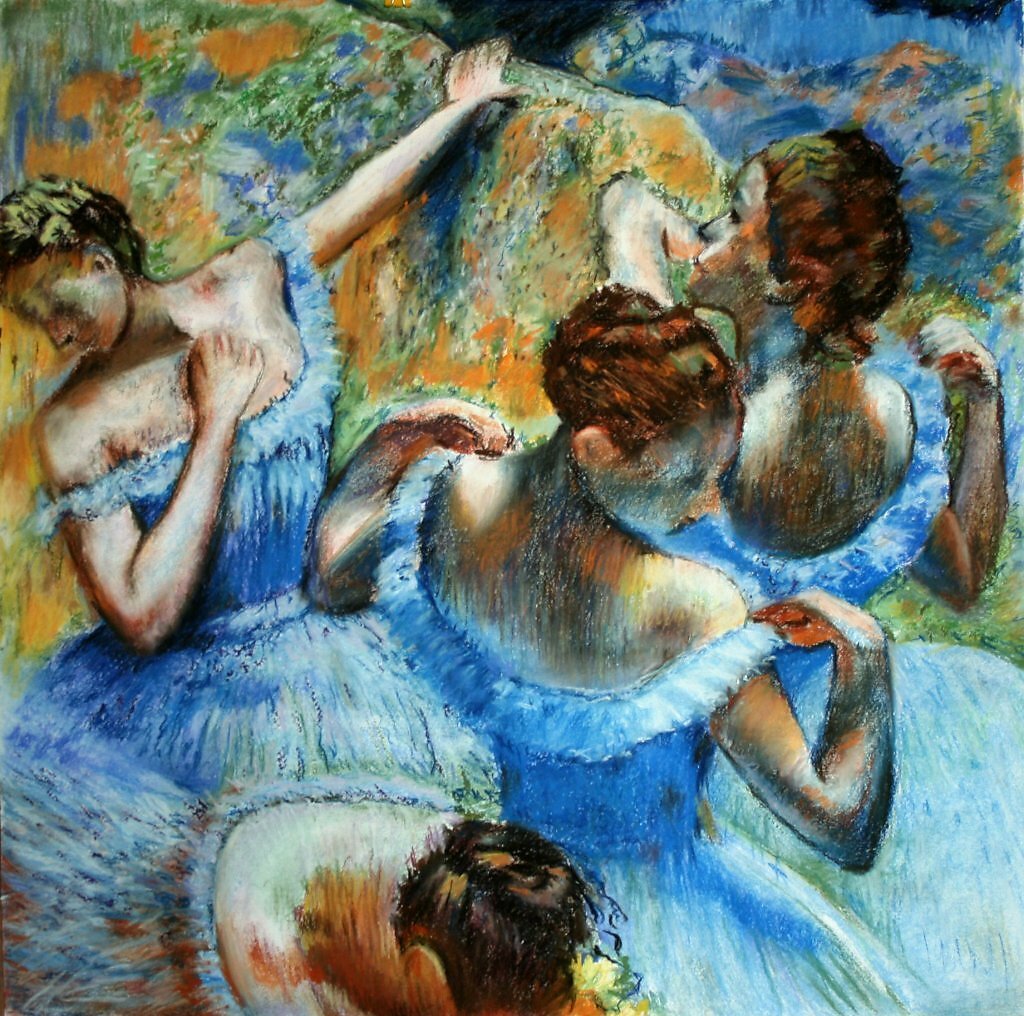 Картина Дега Э. «Голубые танцовщицы»