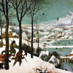 Описание картины Питера Брейгеля Охотники на снегу