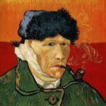 Описание картины Винсента Ван Гога Автопортрет с отрезанным ухом и трубкой