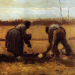 Описание картины Винсента Ван Гога Крестьянин и крестьянка, сажающие картофель