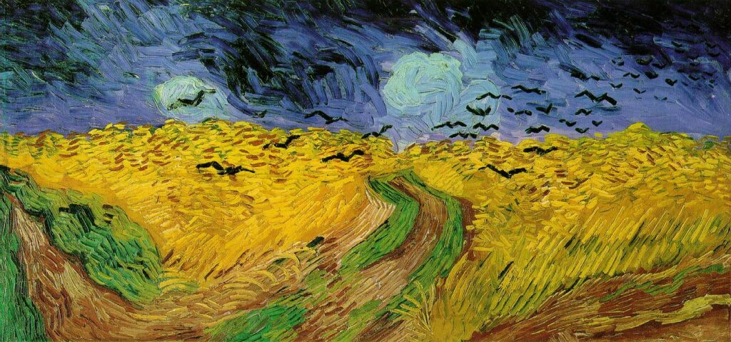 Описание картины Винсента Ван Гога Вороны в пшеничном поле