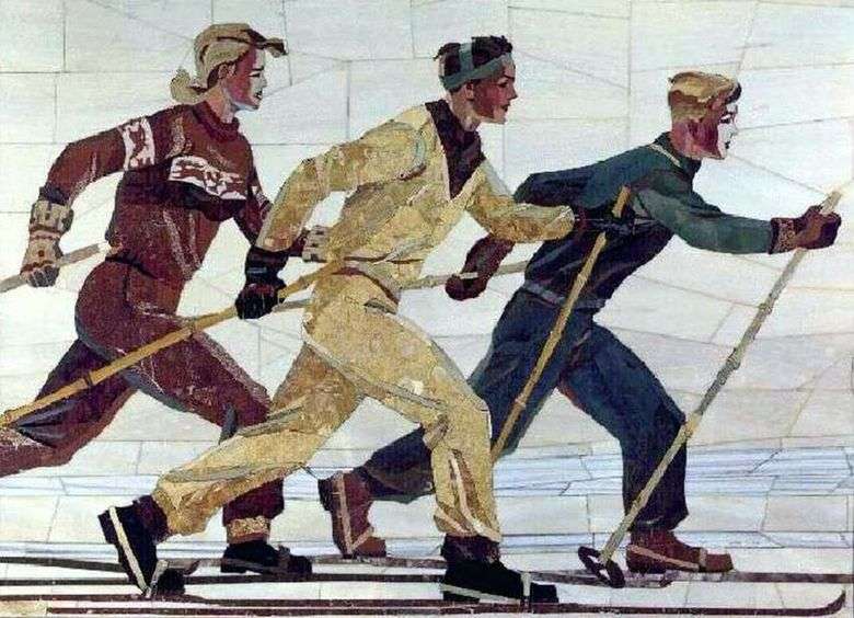 Анализ картины Александра Дейнеки Лыжники (1950)