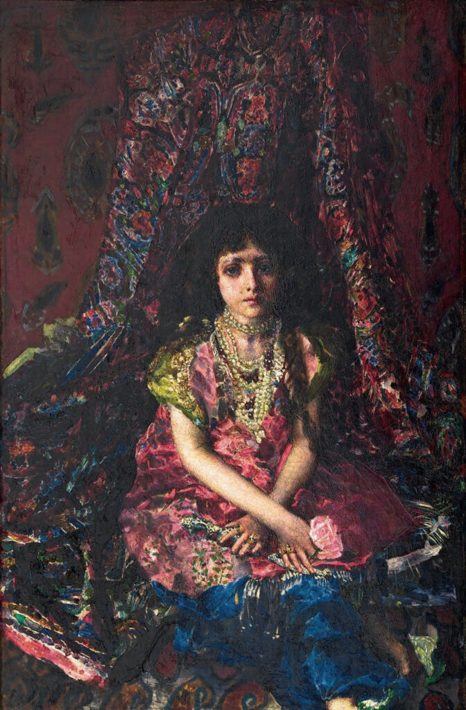 Анализ картины Михаила Врубеля Девочка на фоне персидского ковра