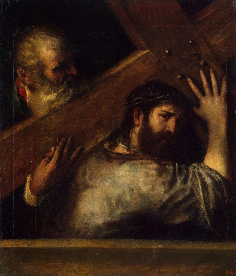 Анализ картины Тициана Вечеллио Несение креста
