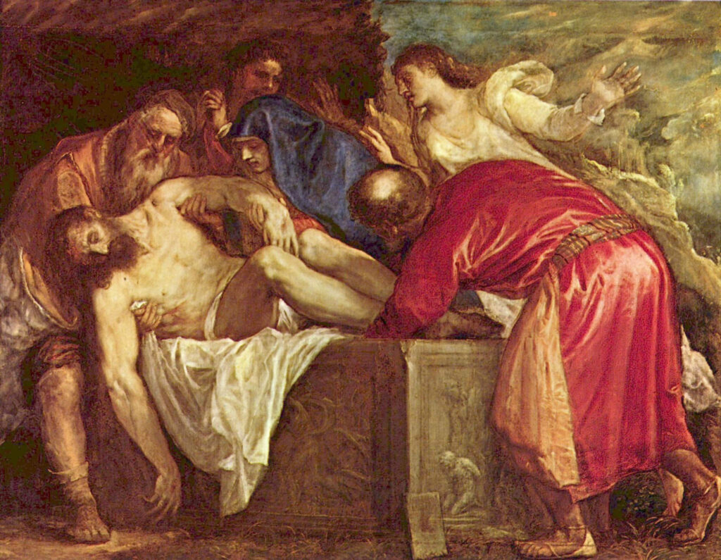 Анализ картины Тициана Вечеллио Положение во гроб