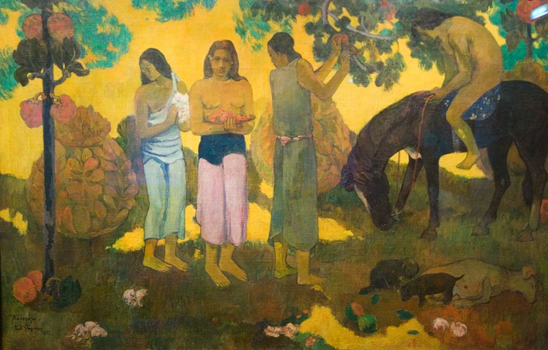 Картины Поля Гогена Сбор плодов