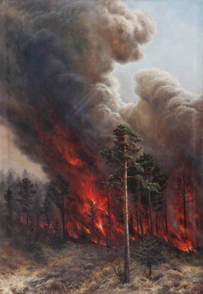 Лесной пожар Алексея Денисова-Уральского
