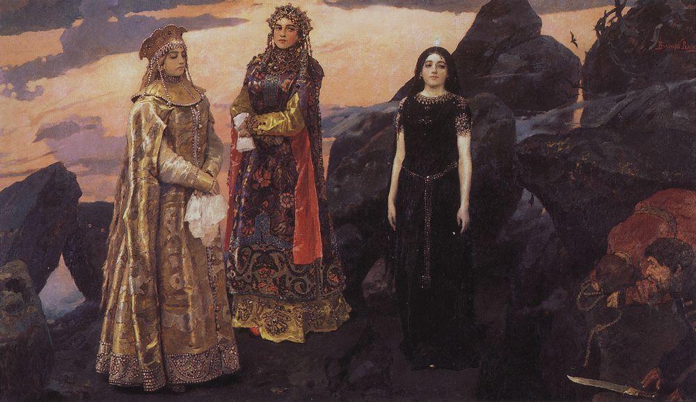 Описание картины Виктора Васнецова Три царевны подземного царства