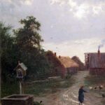 Анализ картины Александра Киселева Въезд в деревню (1891)
