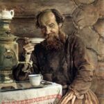 Анализ картины Александра Морозова За чаепитием