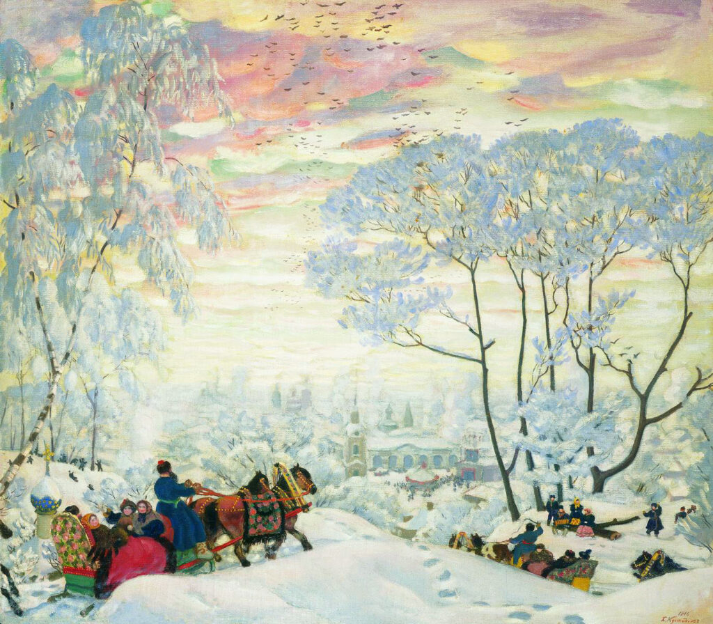 Анализ картины Бориса Кустодиева Зима