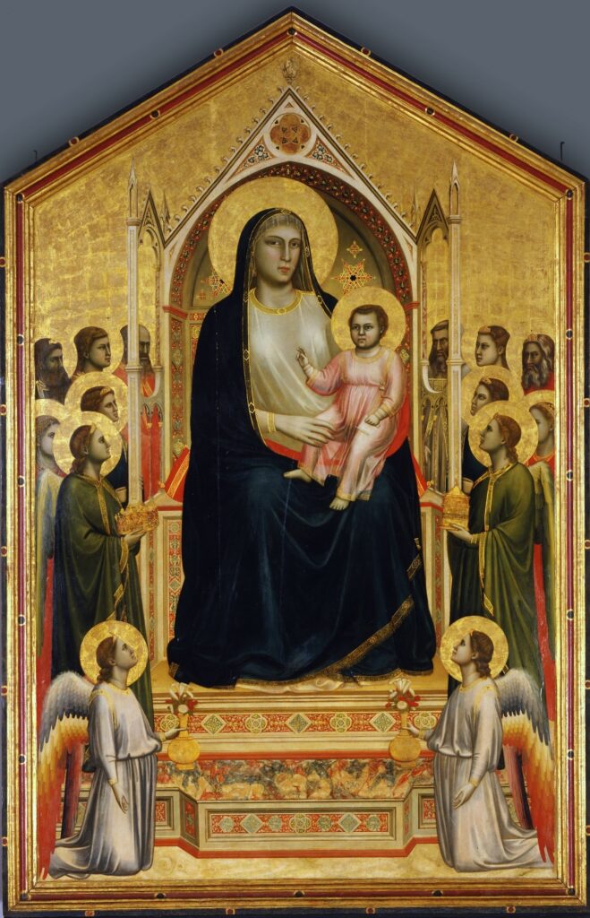 Анализ картины Джотто Мадонна с младенцем и двумя ангелами