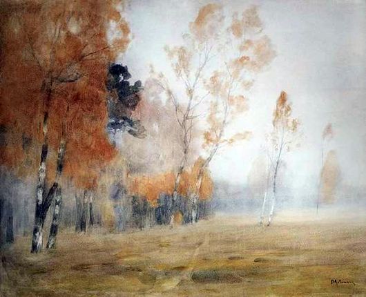 Анализ картины Исаака Левитана Осень. Туман