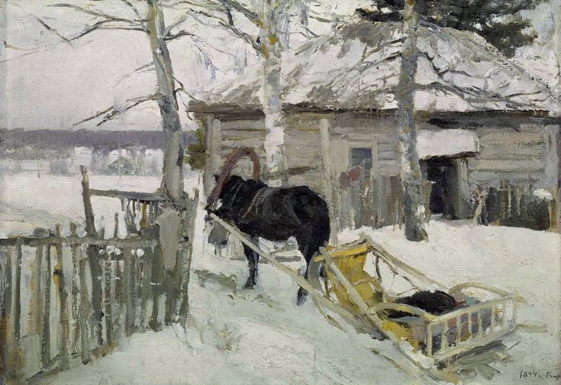 Анализ картины Константина Коровина Зимой