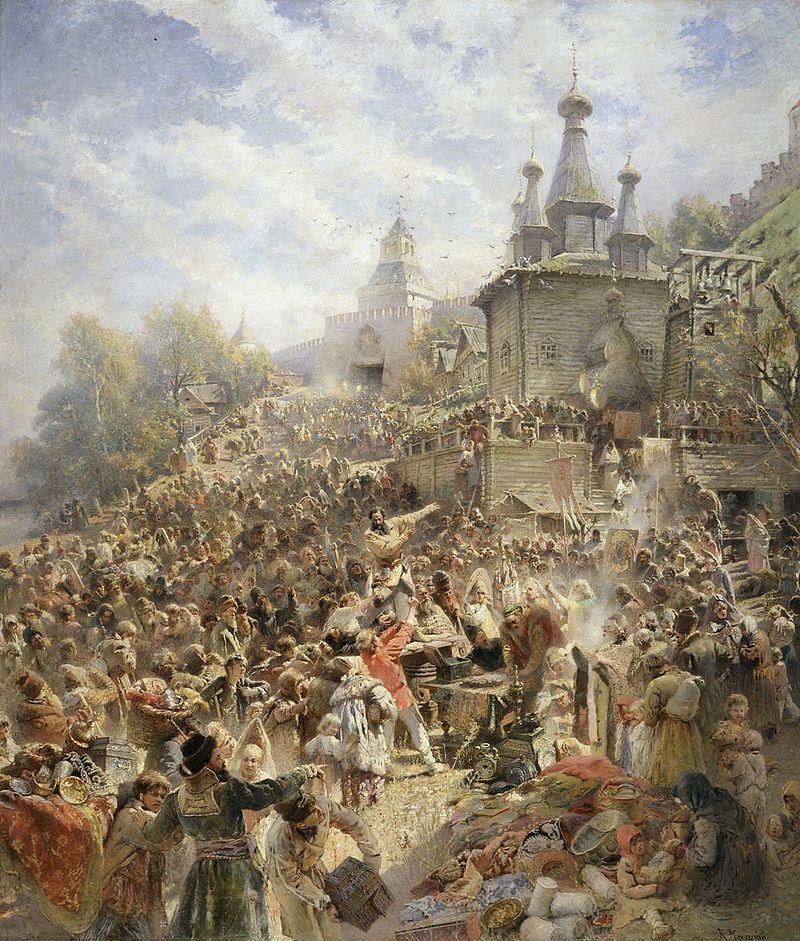 Анализ картины Константина Маковского Воззвание Минина к нижегородцам