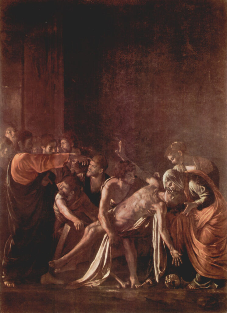 Анализ картины Микеланджело Меризи да Караваджо Воскрешение Лазаря