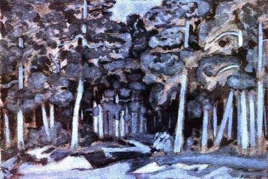 Анализ картины Николая Крымова Лунная ночь в лесу