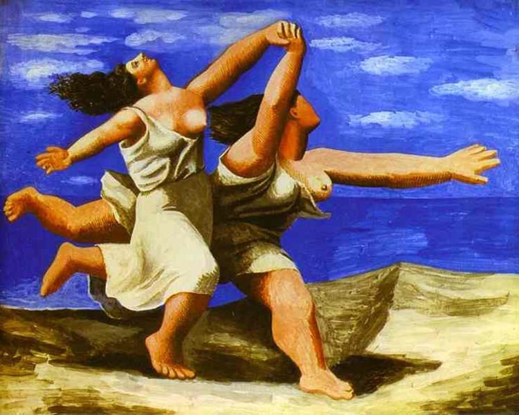 Анализ картины Пабло Пикассо Две женщины, бегущие по пляжу