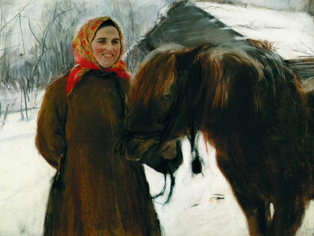 Анализ картины Валентина Серова Баба с лошадью