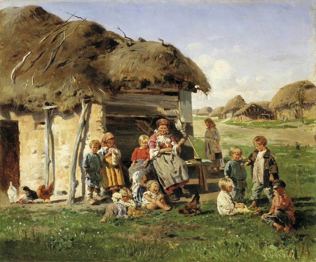 Анализ картины Владимира Маковского Крестьянские дети