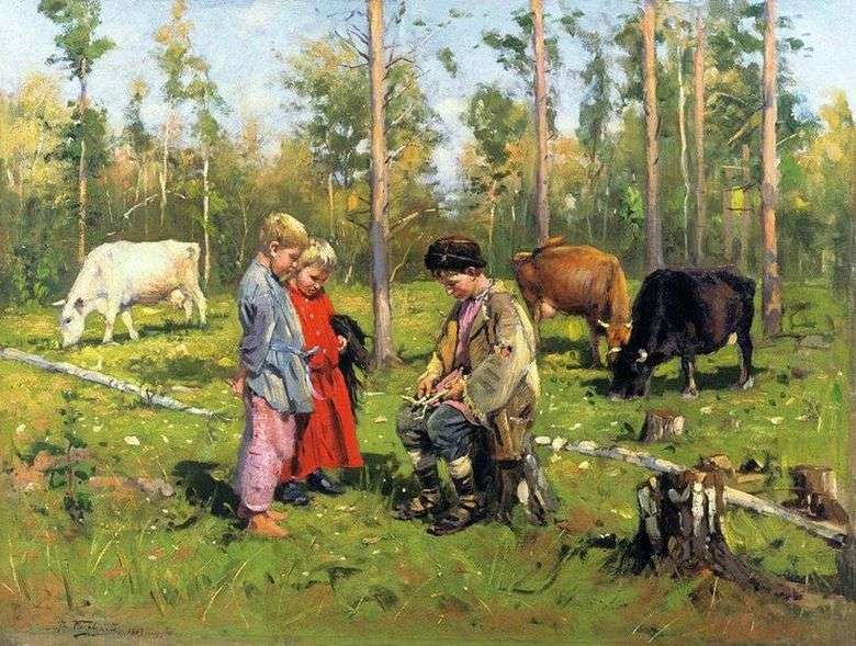 Анализ картины Владимира Маковского Пастушки