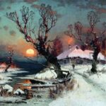 Анализ картины Юлия Клевера Зимний пейзаж