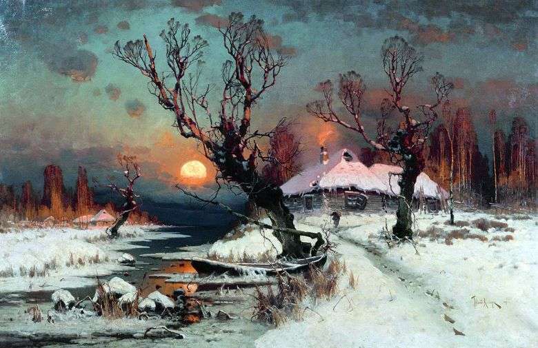Анализ картины Юлия Клевера Зимний пейзаж