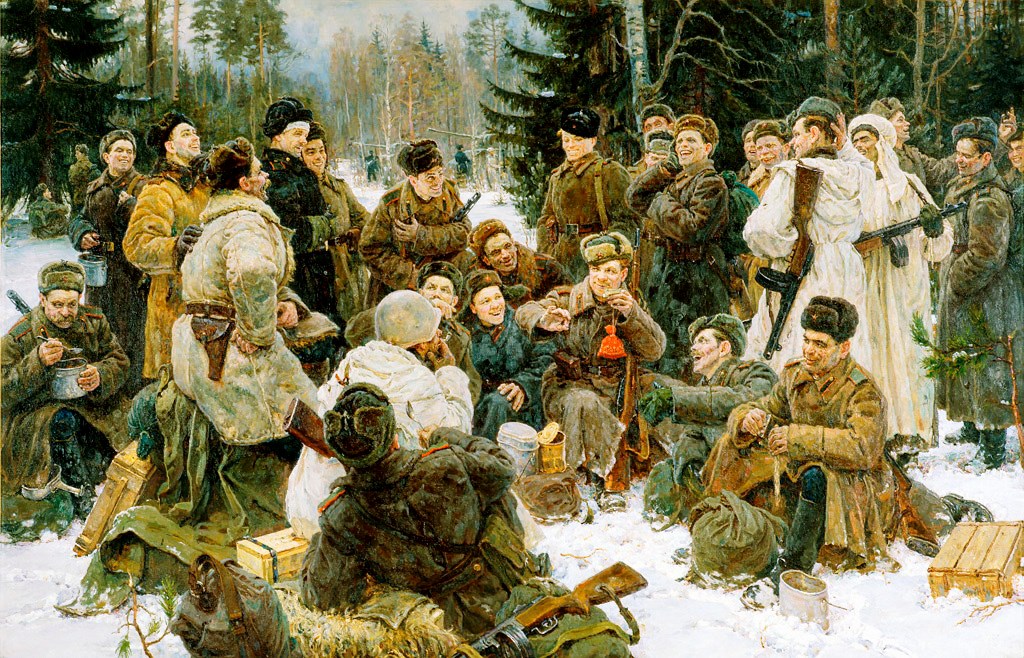 Анализ картины Юрия Непринцева Отдых после боя