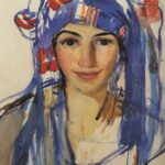 Анализ картины Зинаиды Серебряковой Автопортрет в шарфе
