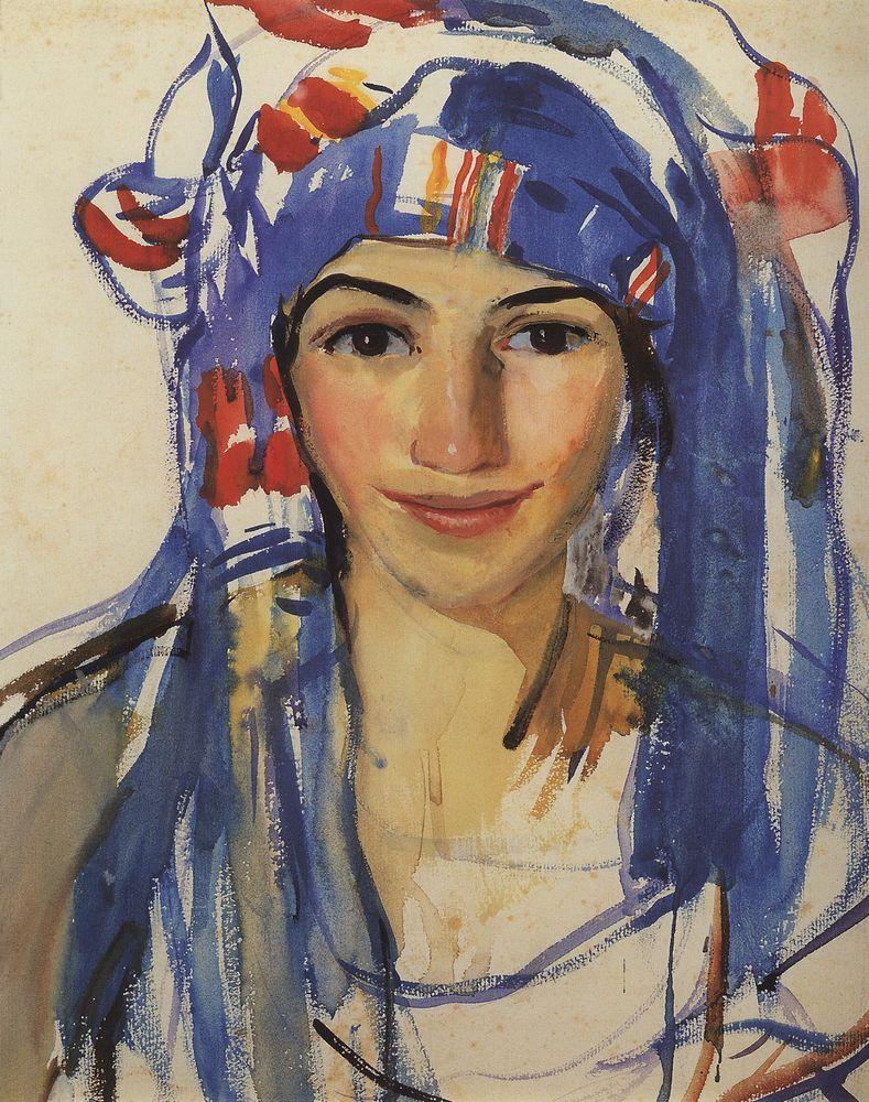 Анализ картины Зинаиды Серебряковой Автопортрет в шарфе