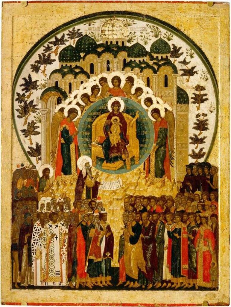 Икона Дионисия О тебе радуется (конец XV века – начало XVI века)