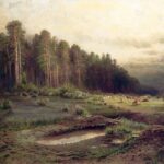 Картина Алексея Саврасова Лосиный остров в Сокольниках