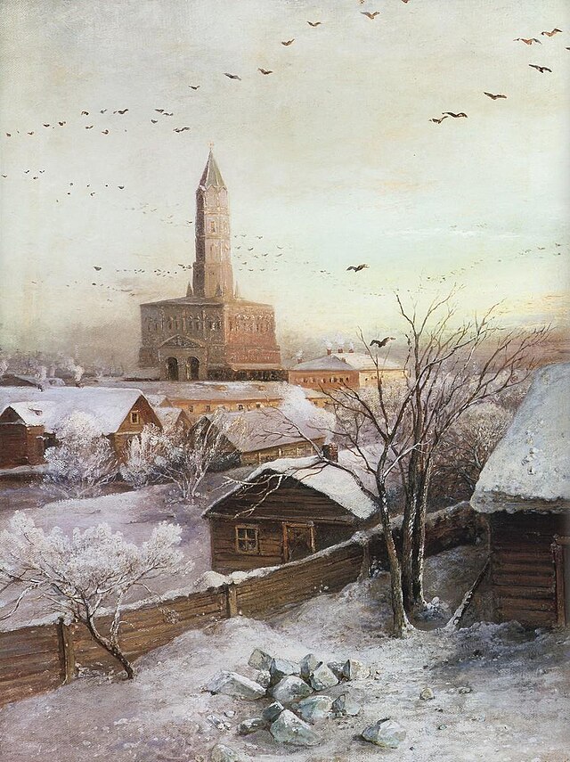 Картина Алексея Саврасова Сухарева башня