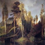Картина Алексея Саврасова У ворот монастыря
