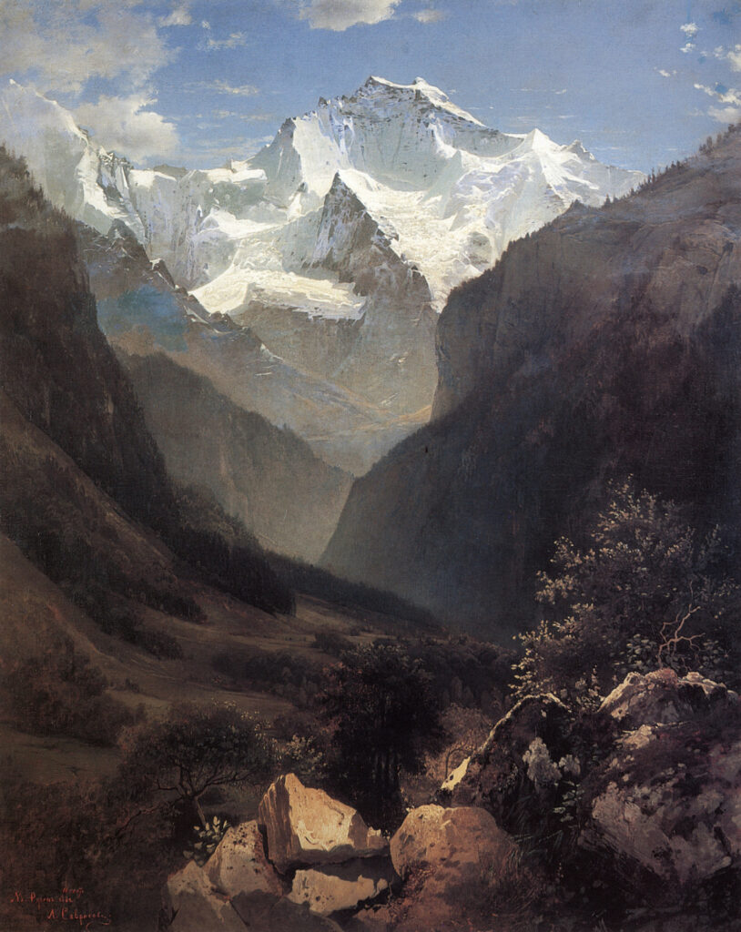 Картина Алексея Саврасова Вид в Швейцарских Альпах