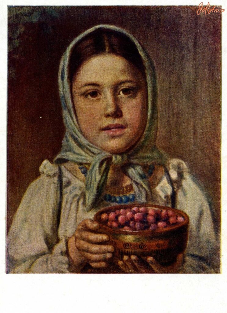 Картина Николая Рачкова Девочка с ягодами