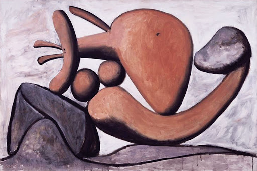 Картина Пабло Пикассо Девушка бросающая камень