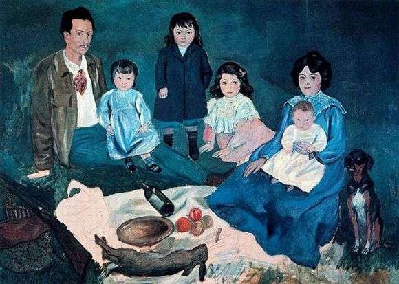 Картина Пабло Пикассо Семья вместе