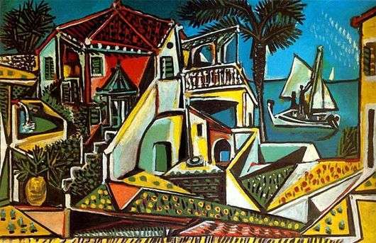Картина Пабло Пикассо Средиземноморский пейзаж